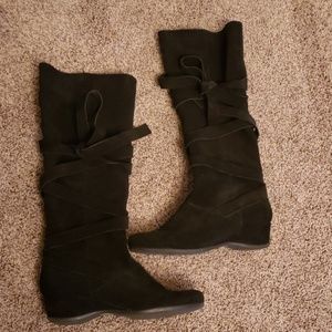 Black Suede Boots